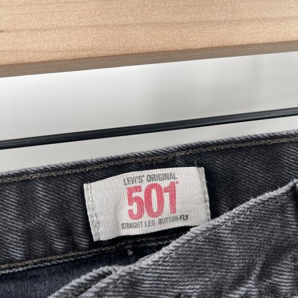LEVI'S 501 Jeans 40WX30L Straight Leg Button Fly 100% Cotton Mens Denim Vintage - Picture 2 of 16